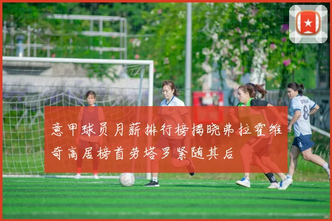 意甲球员月薪排行榜揭晓弗拉霍维奇高居榜首劳塔罗紧随其后